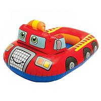 Детский надувной круг с сиденьем Intex Kiddie Floats Пожарная машина (1+)