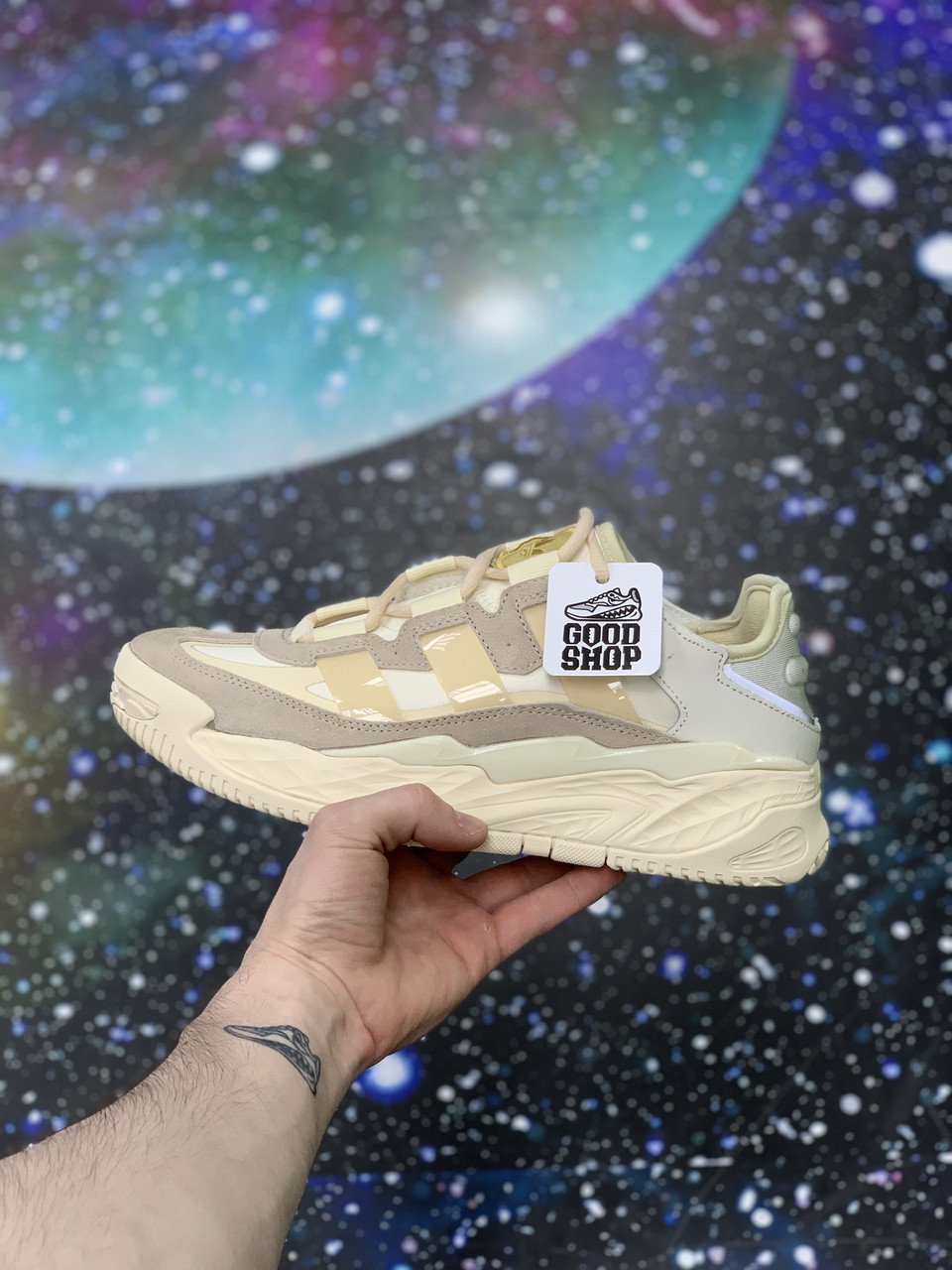 Кроссовки Adidas NITEBALL All Beige