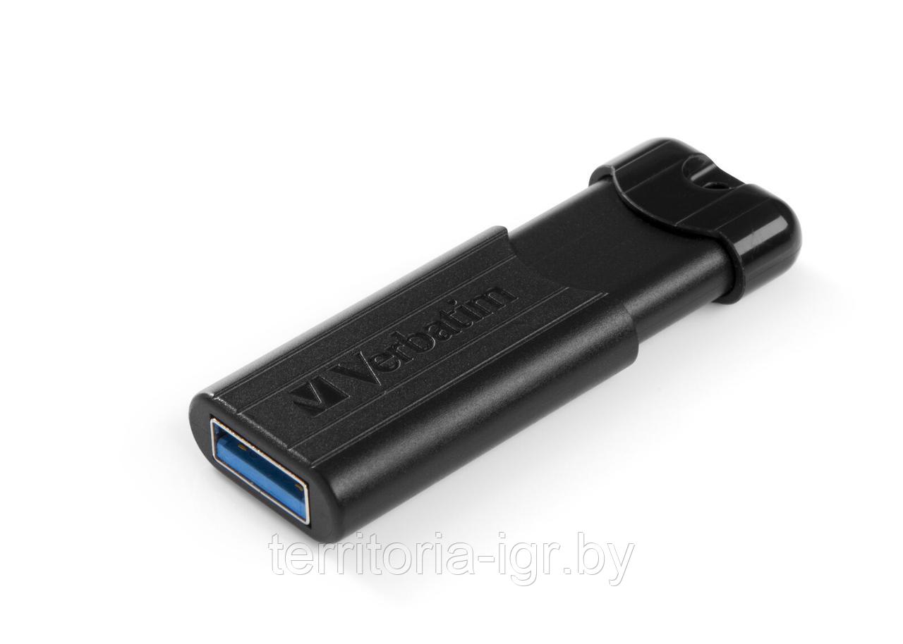 USB-накопитель 3.0 64Gb PinStripe 49318 черный Verbatim - фото 4 - id-p179557946
