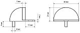 Ограничитель дверной круглый СТАНДАРТ 8185 AC ст.медь ЕВРОПАКЕТ (720,90), фото 2