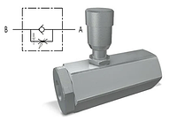 Дроссель компенсированный с обратным клапаном (тонкая настройка) VRFU 90 1/4 СOMP