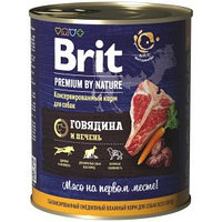 Brit консервы для собак с говядиной и печенью, 850г