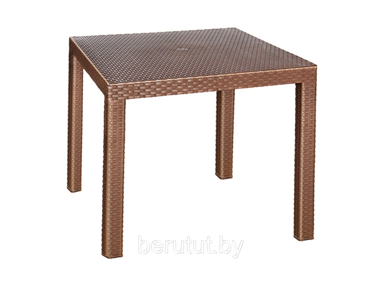 Пластиковый стол для дачи Rodos Коричневый - фото 1 - id-p179574143
