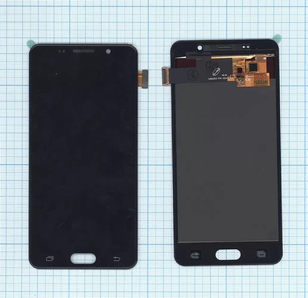 Дисплей (экран в сборе) для телефона Samsung Galaxy A5 (2016) SM-A510F (TFT) черный - фото 1 - id-p179586999