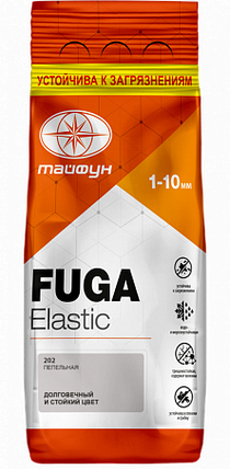 Фуга "Тайфун Elastic" светло-серая, №034, 2кг, фото 2