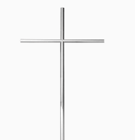 Крест из нержавеющей стали католический  №8