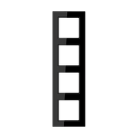 Jung A creation - Рамка 4 поста (дуропласт чёрный)