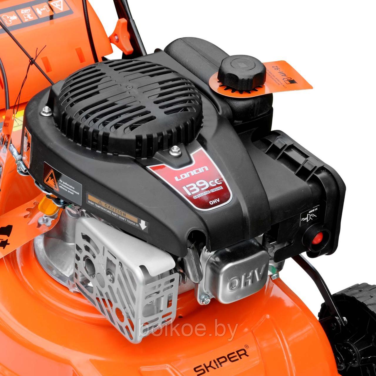 Газонокосилка бензиновая Skiper GW401S (самоходная, 4 л.с.) - фото 5 - id-p155007134