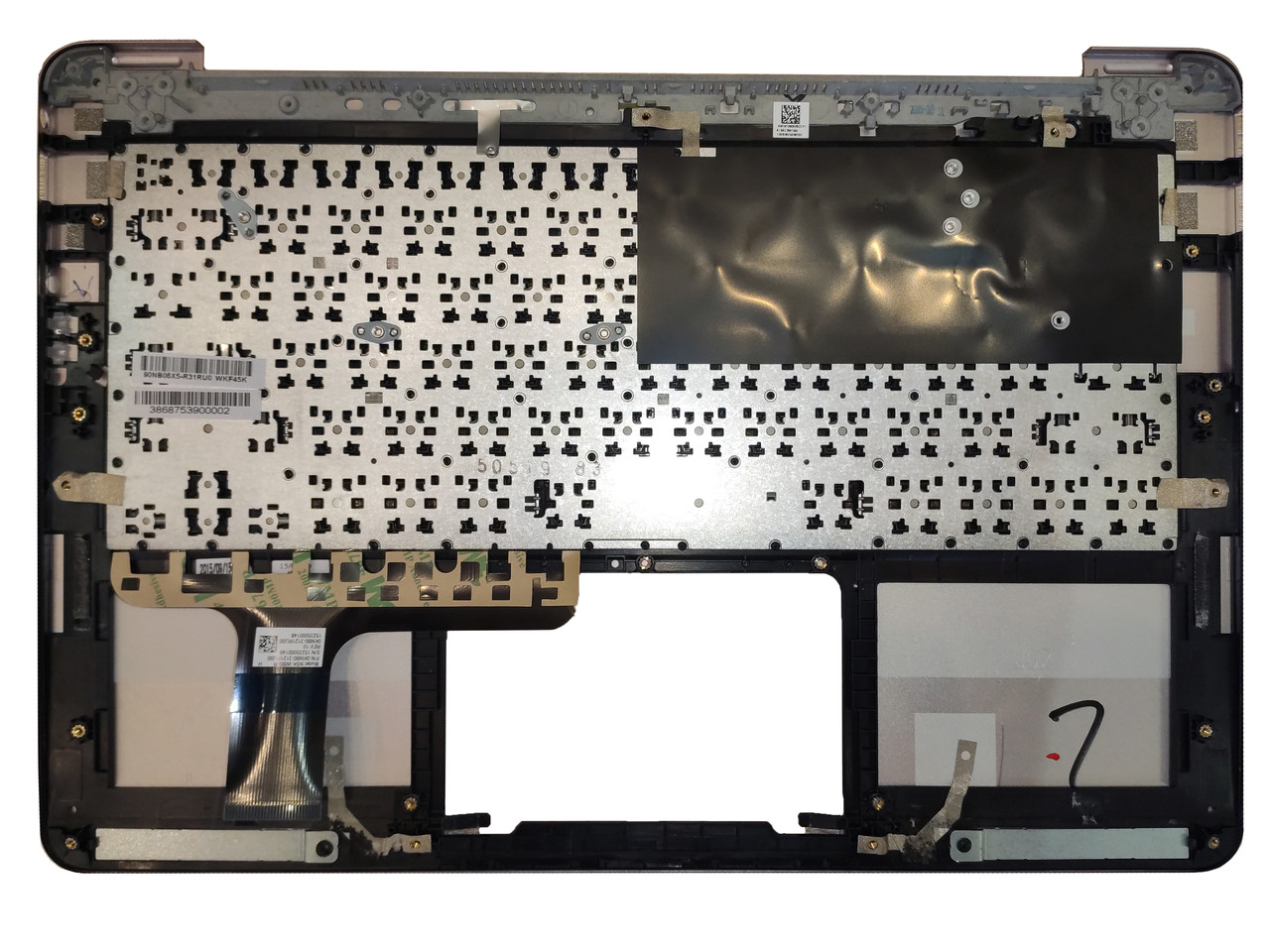 Верхняя часть корпуса (Palmrest) ASUS UX305 с клавиатурой, серебристый - фото 2 - id-p179600489