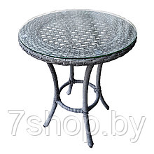 Стол садовый кофейный круглый DECO , серый
