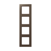 Jung A creation - Рамка 4 поста (дуропласт мокко)