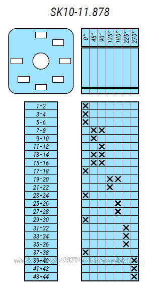 Переключатель SK10-11.878\P23