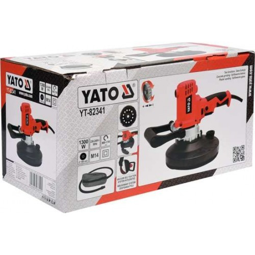 Шлифовальная машина для стен 180мм (1300W, 800-1750 об/мин) "Yato" YT-82341 - фото 2 - id-p179603855