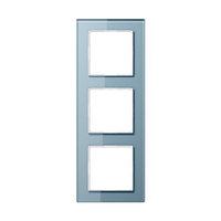 Jung A creation - Рамка 3 поста (стекло серо-голубое)