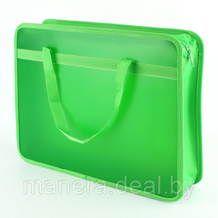 Папка-портфель детская пластиковая на молнии Милашки корги - фото 2 - id-p179607337