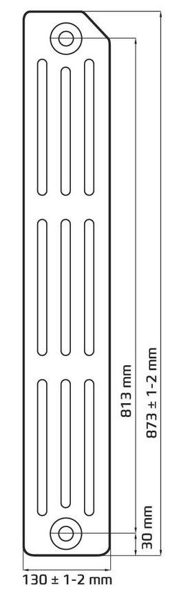 Радиатор чугунный Retro Style Lille 813/130 [1 секция] - фото 2 - id-p179607762