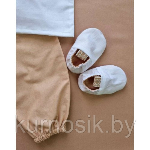 Комплект крестильный для мальчика в подарочной упаковке NK Baby (р.62,68,74,80-86) бежевый - фото 4 - id-p146803703