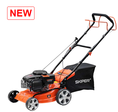 ГАЗОНОКОСИЛКА БЕНЗИНОВАЯ SKIPER GW401S (40 СМ, САМОХОД, LONCIN 4 ЛС, СТАЛЬ.ДЕКА, ТРАВОСБ.45 Л, +НОЖ), фото 2