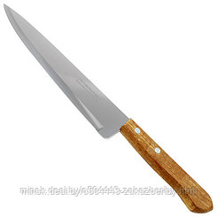 "Tramontina Universal" Нож поварской 22,5см, деревянная ручка, широкое лезвие (Бразилия)