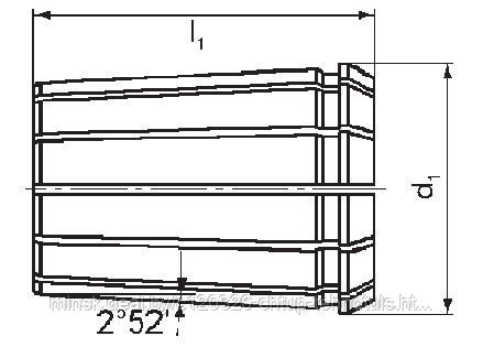 ЦАНГА DIN ISO 10897 (DIN 6388) (OZ - с увелич. числ. шлицев), FAHRION, Тип 415E, B, диаметр зажима 2-16 мм - фото 2 - id-p22604963