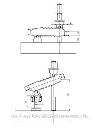 Крокодил : прихват с контропорой, регулируемый № 6312V - фото 3 - id-p22605164