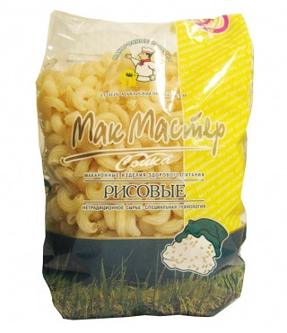 Макароны рисовые "Рожки" без глютена, 300г