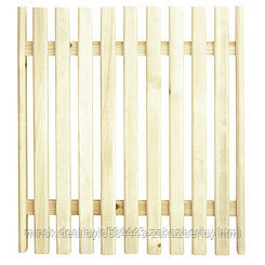 Решетка-трап для банных и душевых помещений деревянная 60х70х3,5см, без металлических соединений, осина/хвоя