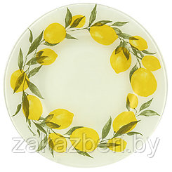 "Лимон (Lemon)" Тарелка мелкая стеклянная д260мм, h20мм, Pasabahce (Россия)