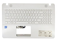 Верхняя часть корпуса (Palmrest) Asus VivoBook X541 с клавиатурой, белый, (с разбора)