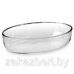 "Боркам (Borcam)" Форма стеклянная жаропрочная 1,55л, 18х26см, овальная, цветная коробка, Pasabahce (Турция)