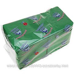 Салфетки бумажные 24х24см "Сыктывкарские", 2 слойные, 250 штук в упаковке, сырье - 100% целлюлоза, зеленый,