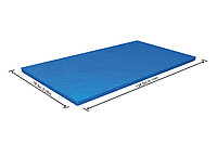 Тент чехол накрытие прямоугольный Тент-чехол для бассейнов INTEX или Bestway 400 см, 58107