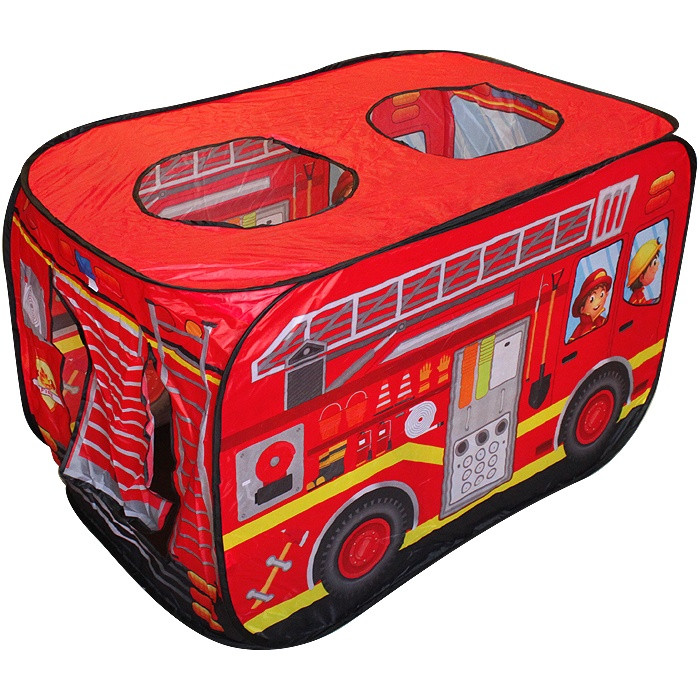 Палатка игровая детская "Пожарная машина" + 50 шаров . Игрушка - фото 2 - id-p179619199