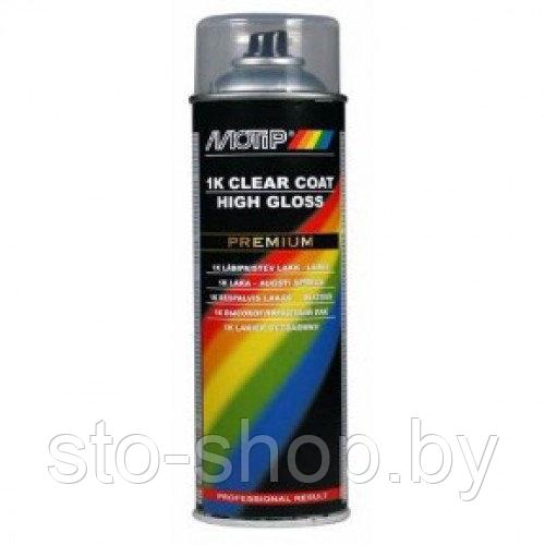 1К Бесцветный высокоглянцевый лак 500мл 1K CLEAR COAT HIGH GLOSS MOTIP 04124 - фото 1 - id-p179619511