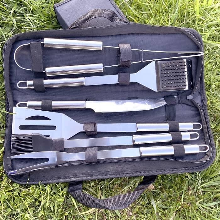 Набор инструментов для барбекю в сумке 6 предметов - фото 1 - id-p179621232