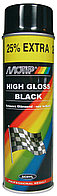 Краска черная глянцевая 500мл MOTIP HIGH GLOSS BLACK