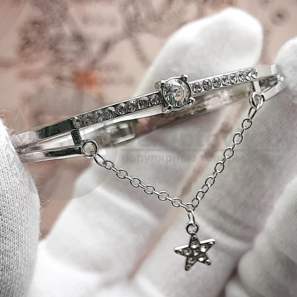 Комплект Pandora (Часы, кулон, браслет) Серебро с черным циферблатом - фото 9 - id-p179624116