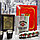 Подарочный набор Jim Beam (фляжка 250мл., воронка, 4 рюмки) Черный с золотом, фото 5