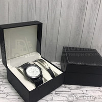 Подарочный набор 2 в 1 мужские кварцевые часы и браслет Модель 26