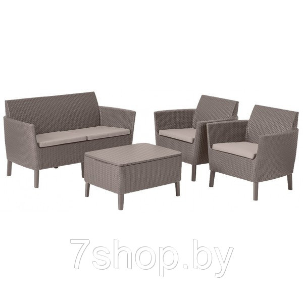 Комплект мебели Salemo 2-sofa set (Салемо), капучино - фото 1 - id-p179631380