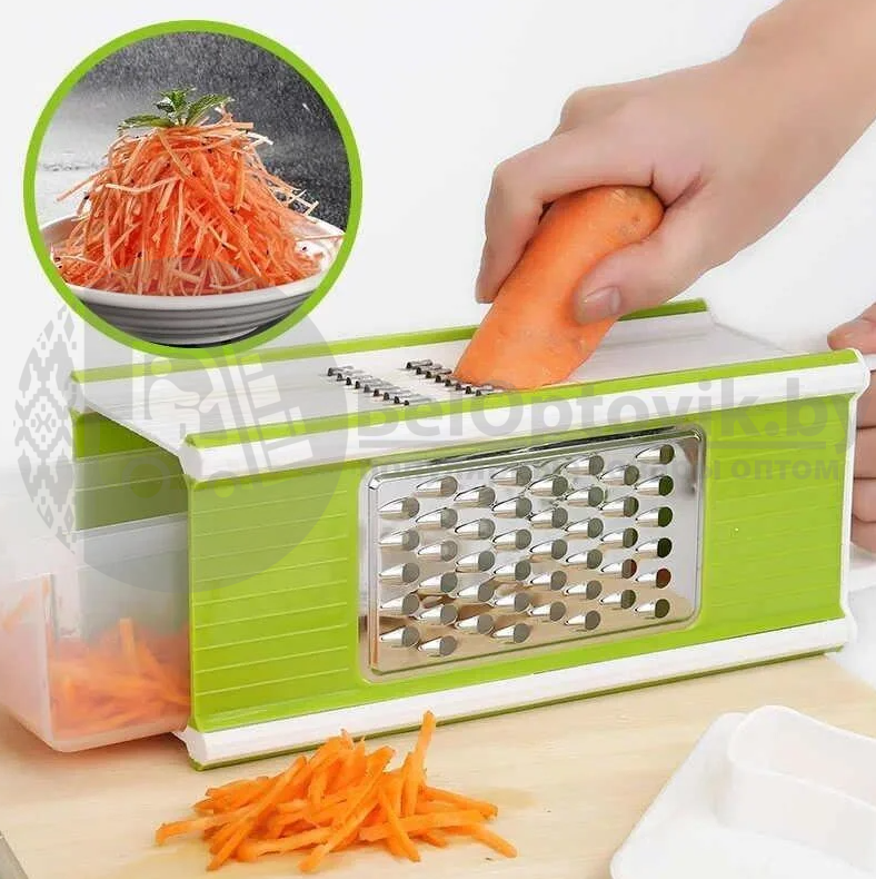 Овощерезка Multi purpose grater Мультислайсер для овощей и фруктов/для корейской моркови/Измельчитель с - фото 9 - id-p179624162