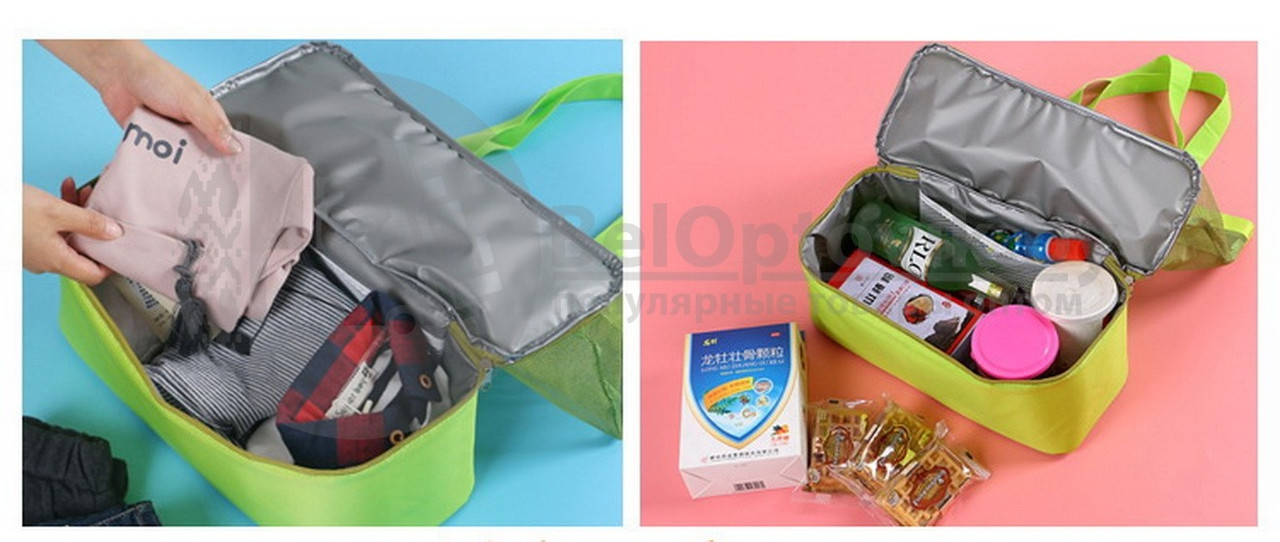 Летняя сумка для пляжа PlayJoy (термосумка) Розовая - фото 8 - id-p179629151