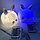 Cветильник  ночник из мягкого силикона Белый Кролик LED мультиколор (Пульт управления) Голубой, фото 4