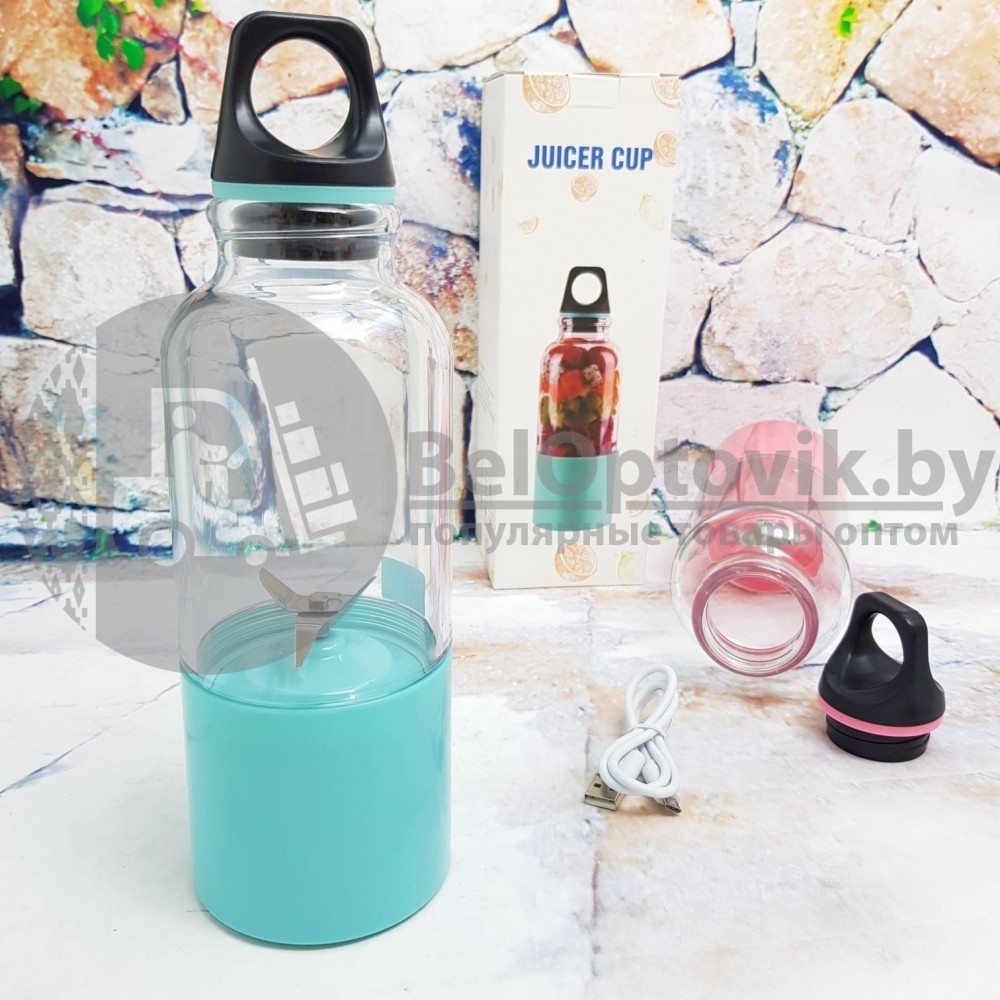 Блендер - шейкер (соковыжималка) портативный, переносной USB Bingo Juicer Cup. Супер МОЩНЫЙ. Фиолетовый корпус - фото 6 - id-p179627180