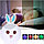 Cветильник  ночник из мягкого силикона ALILU (большой) с Пультом управления Котик с синими ушками, фото 7
