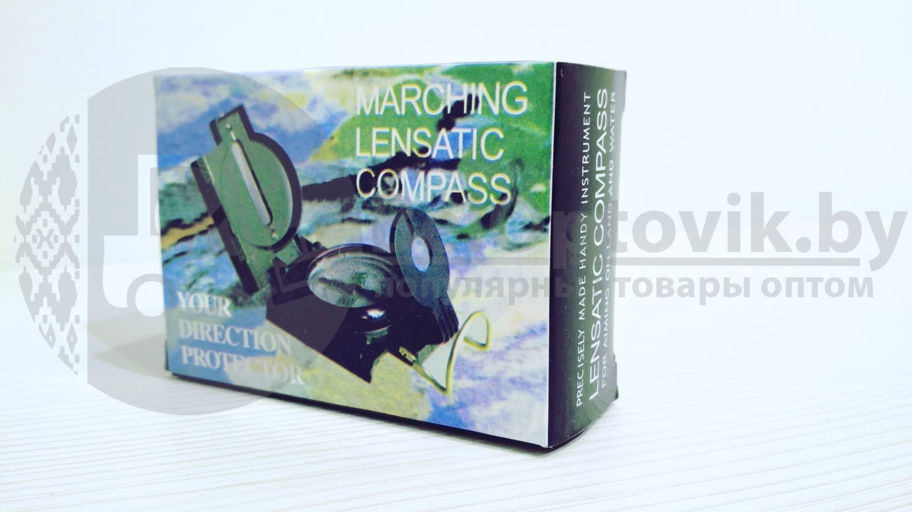 Компас туристический Marching Lensatic Compas Зеленый - фото 3 - id-p179630165