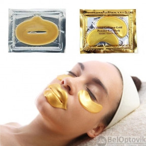 Набор: коллагеновые маски патчи для глаз и губ Pilaten Collagen Crystal Eye Mask 2 в 1 - фото 1 - id-p179631182