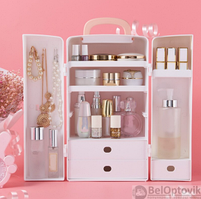 Органайзер-шкафчик для косметики и бижутерии New Style Nac-701 SUMMER SALE Розовый