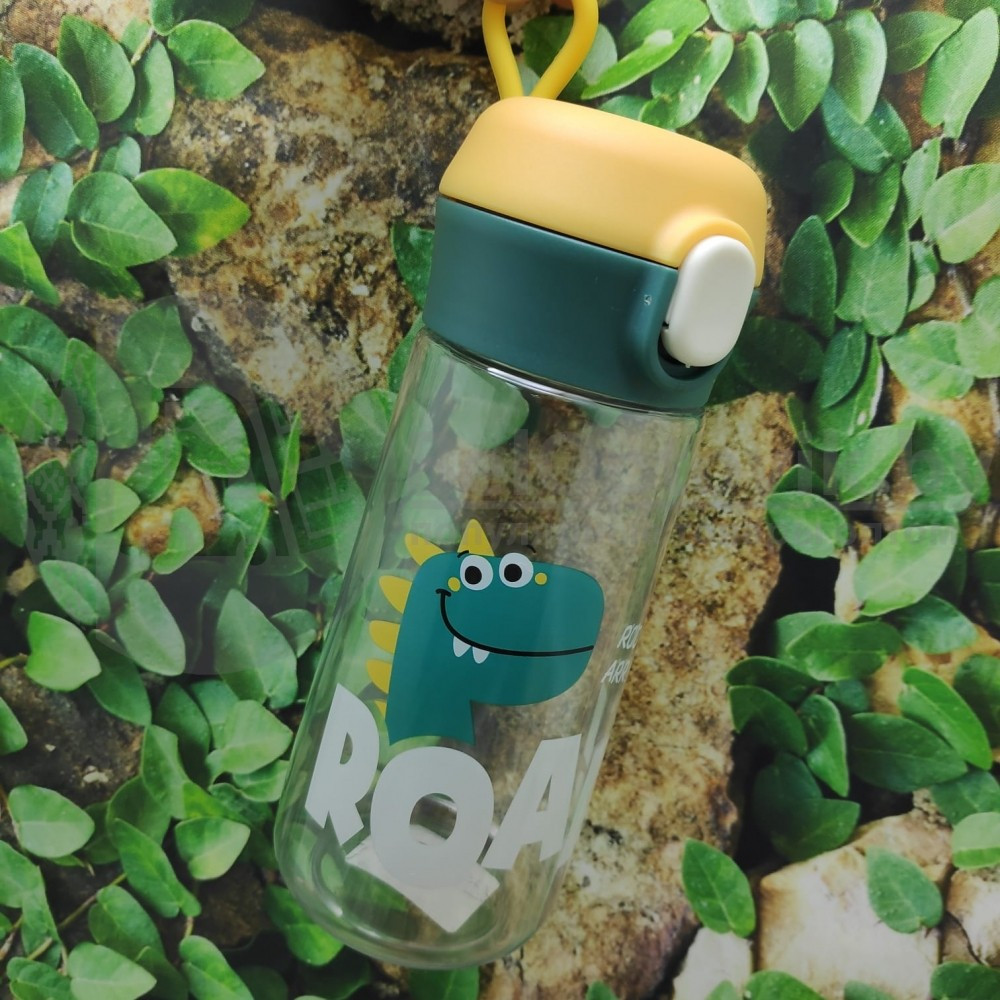 Пластиковая детская бутылка для воды Дино, 350 мл Зеленый Dino - фото 8 - id-p179625222