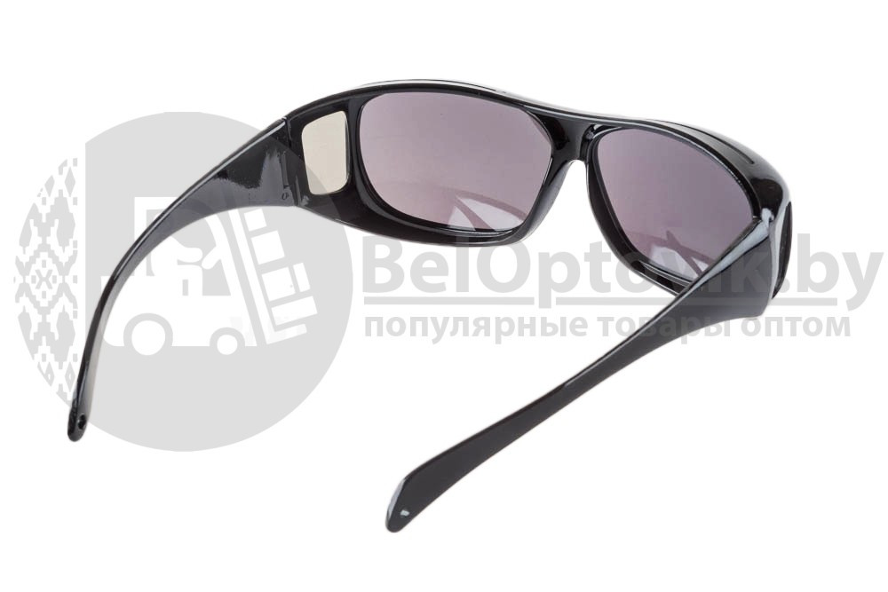 Антибликовые очки, солнцезащитные очки для водителей HD Vision Wrap Arounds 2 пары ( защита от яркого света и - фото 7 - id-p179631222